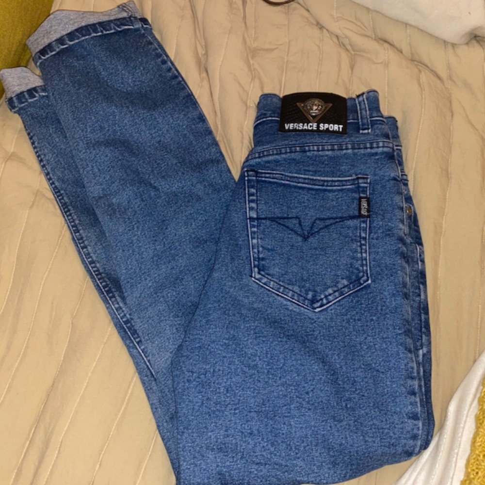 High waisted Versace jeans